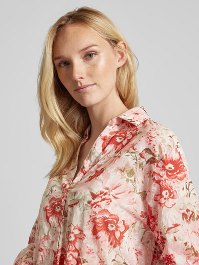 Mango Regular Fit Bluse mit durchgehender Knopfleiste Modell 'CLIPPER' Rose 3