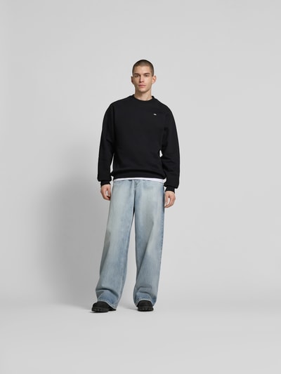 Wood Wood Oversized Sweatshirt mit Stehkragen Black 1