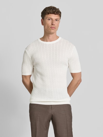 Strellson Regular Fit T-Shirt aus reiner Baumwolle Modell 'ADRIAN-TC' Offwhite 4