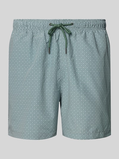 MCNEAL Badehose mit elastischem Bund Dunkelgruen 1