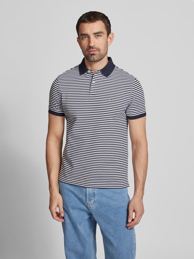 Tommy Hilfiger Regular fit poloshirt met labeldetail Marineblauw - 4