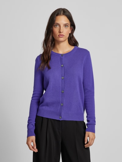 Christian Berg Woman Cardigan met doorknoopsluiting Violet - 4