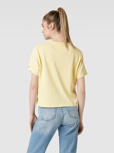 Tommy Jeans T-shirt met motiefprint, model 'HOMEGROWN' Lichtgeel - 5