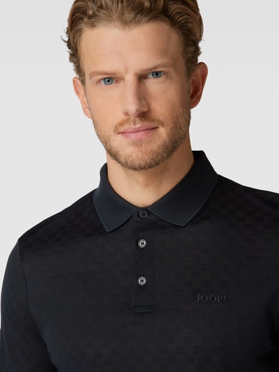 JOOP! Collection Poloshirt mit Strukturmuster Modell 'Pacay' Black 3