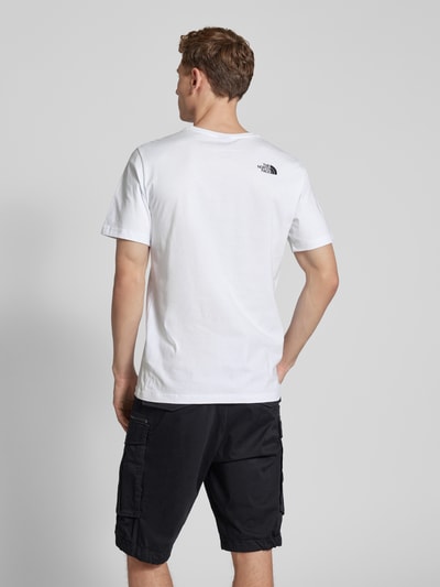 The North Face T-Shirt mit Label-Print Modell 'EASY' Weiss 5