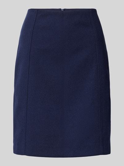 Christian Berg Woman Knielange rok met siernaden Donkerblauw - 1