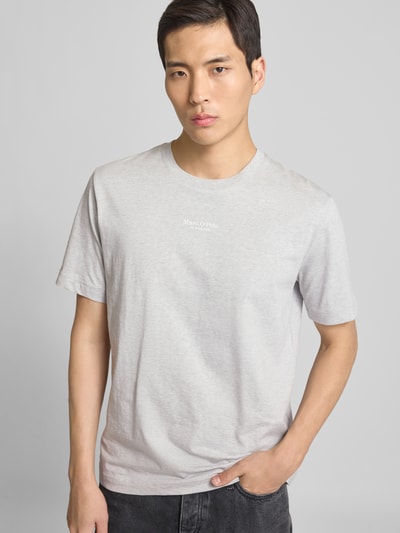 Marc O'Polo Regular Fit T-Shirt aus reiner Baumwolle Silber Melange 3