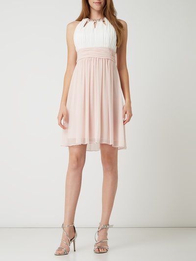 Jake*s Cocktail Cocktailkleid aus Chiffon mit Ziersteinen  Rosa 1