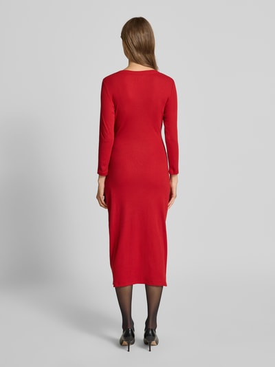 Lauren Ralph Lauren Sukienka midi z wiązanym detalem model ‘IMALAH’ Czerwony 5