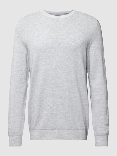 Marc O'Polo Gebreide pullover met labelstitching Lichtgrijs - 2