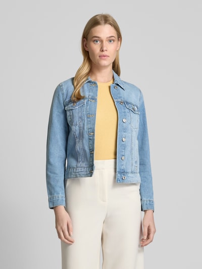 Vero Moda Regular Fit Jeansjacke aus Baumwoll-Mix Modell 'ZORICA' Hellblau 4