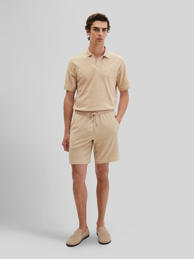 Marc O'Polo Regular Fit Poloshirt aus reinem Baumwoll-Frottee Beige 1