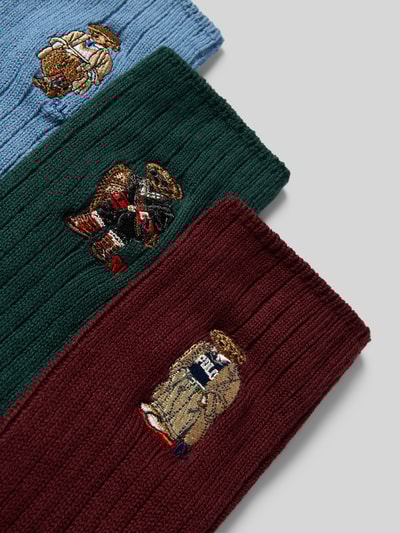 Polo Ralph Lauren Underwear Socken mit Label-Stitching im 3er-Pack Hellblau 2