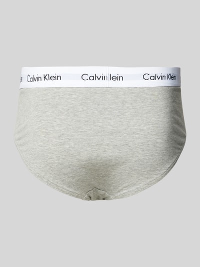 Calvin Klein Underwear Slip mit Label-Bund im 3er-Pack Graphit 3