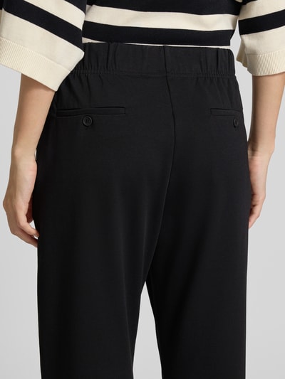 Weekend Max Mara Tapered stoffen broek van een mix van lyocell en katoen, model 'ELFO' Zwart - 3
