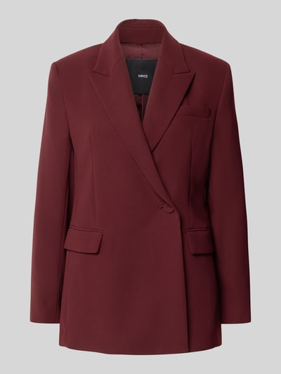 Mango Regular Fit Blazer mit Reverskragen Modell 'IGUANA' Bordeaux 2