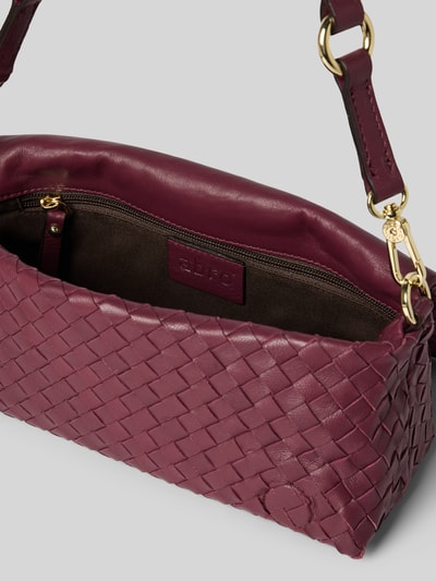 Abro Handtasche mit abnehmbarem Tragehenkel Modell 'MILA' Dunkelrot 5