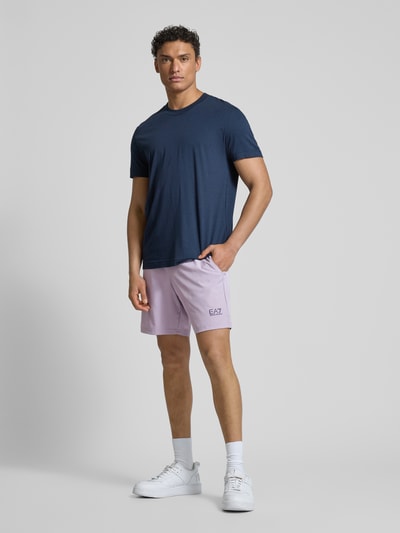 EA7 Emporio Armani Sweatshorts mit elastischem Bund Mittelgrau 1