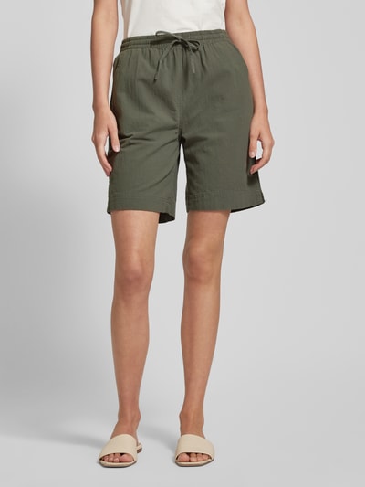 Soyaconcept Bermudas mit elastischem Bund Khaki 4