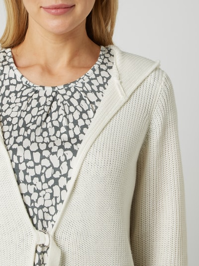 Broadway NYC Cardigan met capuchon, model 'Evonne' Beige - 3