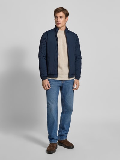 SCANDINAVIAN EDITION Jacke mit Stehkragen und Zweiwege-Reißverschluss Marine 1