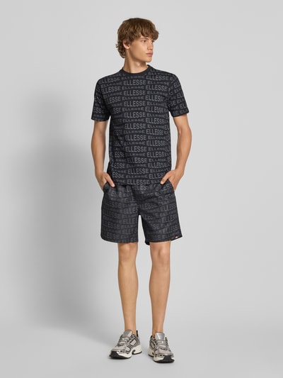 Ellesse T-shirt met labelprints, model 'DISTORTA' Zwart - 1