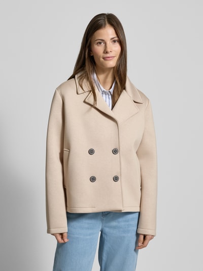 Amber & June Jacke mit Reverskragen Beige 4