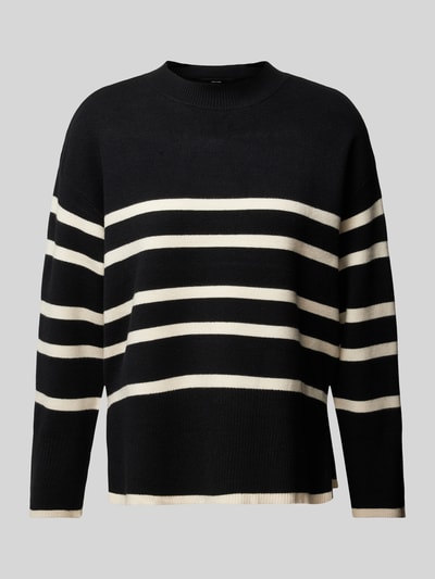 Vero Moda Pullover met strepen, model 'SABA' Zwart - 2