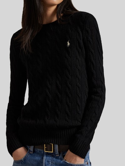 Polo Ralph Lauren Regular Fit Pullover aus Woll-Kaschmir-Mix 'JULIANNA' Black 3