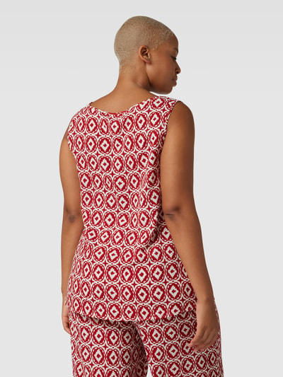 ONLY CARMAKOMA PLUS SIZE Tanktop mit Allover-Muster Modell 'LUXODA' Rostrot 5