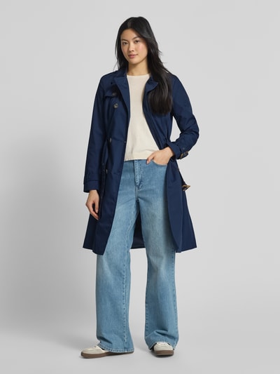 Soyaconcept Trenchcoat mit Leistentaschen Dunkelblau 1