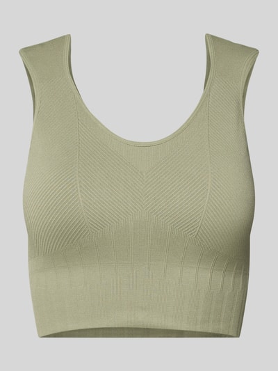 BORN LIVING YOGA Crop Top mit Rundhalsausschnitt Schilf 2