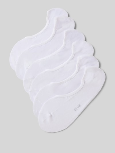 Produktfoto, Füßlinge mit Label-Details im 3er-Pack von s.Oliver RED LABEL aus Baumwoll-Mix mit Elasthan-Anteil, weiße Farbe, elastische Bündchen
