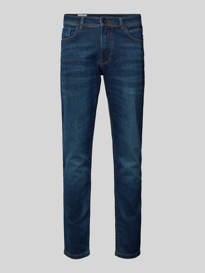 camel active Regular fit jeans in 5-pocketmodel, model 'HOUSTON' Jeansblauw - 2