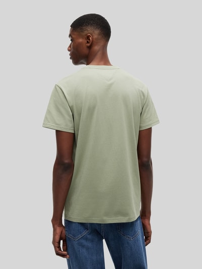 Tommy Jeans relaxed fit T-shirt van puur katoen met labelopschrift Rietgroen - 5