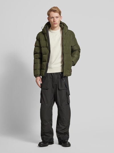 Superdry Steppjacke mit Reißverschlusstaschen Khaki 1