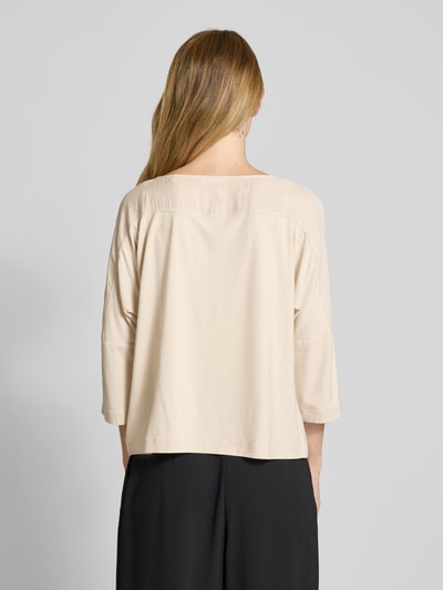 OPUS Relaxed fit blouseshirt met 3/4-mouwen, model 'Sumana' Beige - 5