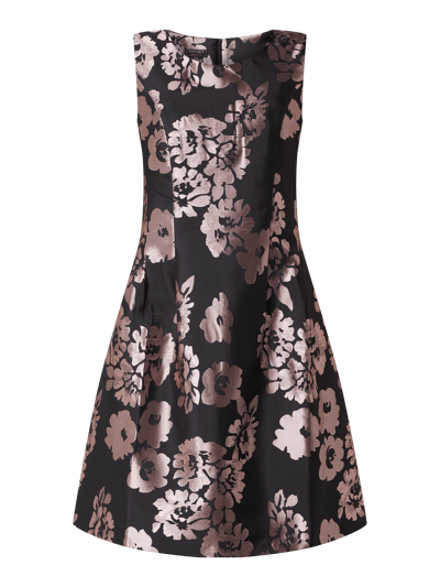 Apart Glamour Jurk met bloemenmotief Zwart - 2