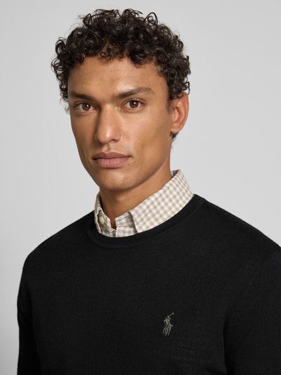 Polo Ralph Lauren Gebreide pullover van merinowol Zwart - 3