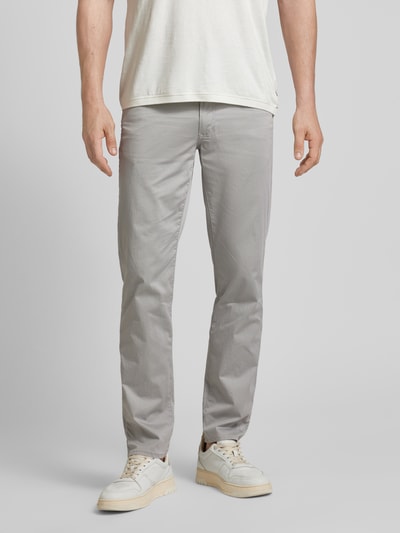 Brax Slim fit chino met Franse steekzakken, model 'CADIZ' Zilver - 4