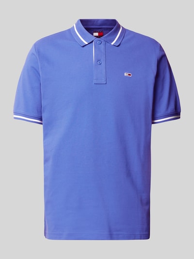 Tommy Jeans Regular Fit Poloshirt mit Logo-Stitching Royal 2