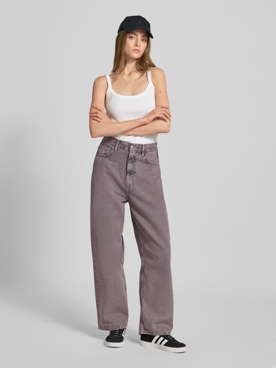 Carhartt Work In Progress Jeansy o kroju relaxed fit z czystej bawełny model ‘Brandon’ Różowy 1