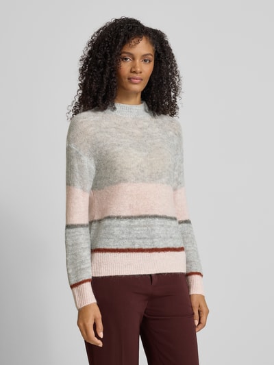 s.Oliver BLACK LABEL Relaxed Fit Strickpullover mit Woll-Anteil Rose 4