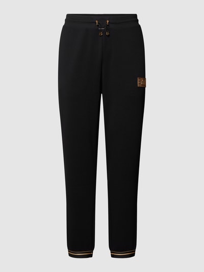 EA7 Emporio Armani Sweatpants mit Strukturmuster Schwarz 2
