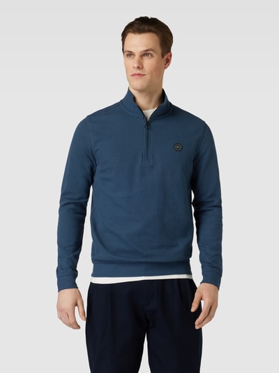 Lerros Sweatshirt met schipperskraag Donkerblauw - 4