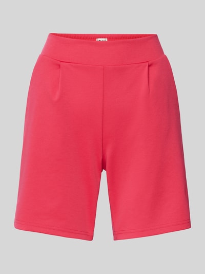 ICHI Regular fit sweatshorts met bandplooien, model 'Kate' Fuchsia - 2