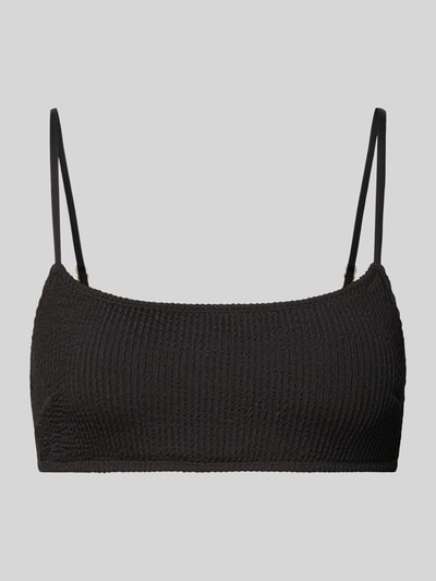 Neo Noir Bikini-Oberteil mit Strukturmuster Modell 'SKIN SAND' Black 1