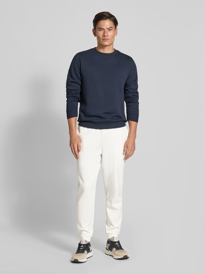 Lacoste Tapered Sweatpants aus reiner Baumwolle Offwhite 1