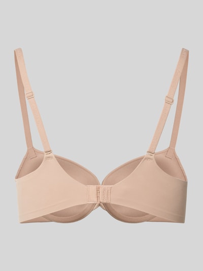 Calvin Klein Underwear Regular Fit BH mit Spitzenbesatz Modell 'Plunge' Beige 3