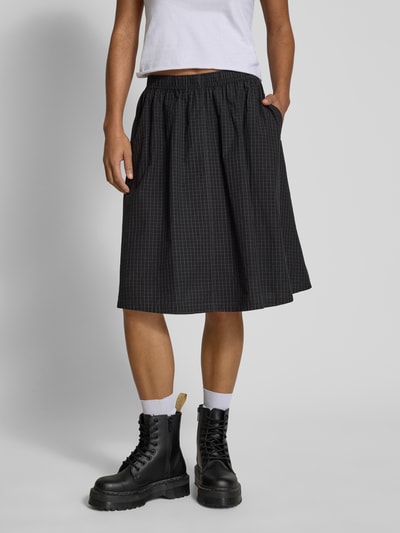 WEEKDAY Knielanger Rock mit Eingrifftaschen Modell 'Tunis' Dunkelblau 4